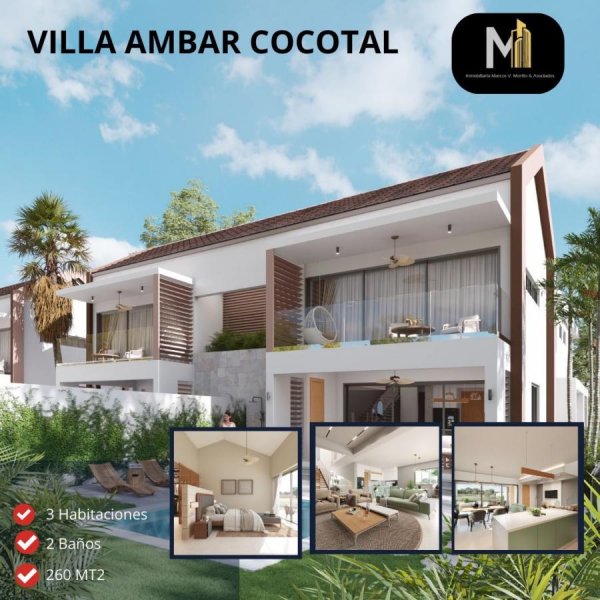 Vendo Villas Mirada Ámbar Cocotal en  punta cana 